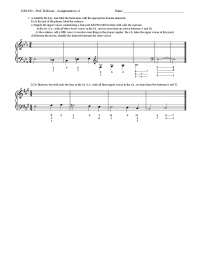 Music Assignment: Identifying Harmonies and Cadences