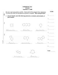 Exam 1 with Resolution - Modern Organic Chemistry II | CHEM 2212 - Docsity