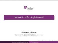 Advanced Computational Complexity-Lecture 06 Slides-Computer Science
