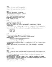 Final Exam Study Guide | Principles of Biology Laboratory | BIOL 1021 ...