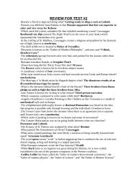 Test #2 Review: Art, Philosophy, and Historical Events - Prof. Elijan Pollard