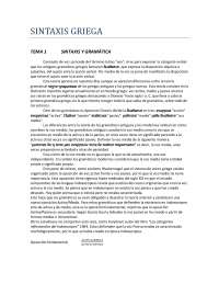 Sintaxis Griega (sintaxis verbal)