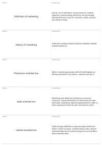 Marketing Eras and Concepts: From Production-Oriented to Value-Based