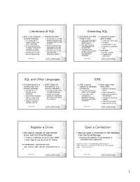 SQL and Java: Interacting with Databases using SQL and Java