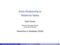 Entity-relationship-Introduction to Database Management-Lecture 04 Slides-Computer Science