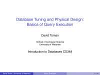 Basics of Relational Algebra and Calculus for Database Tuning