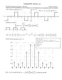 Assignment 8 Solutions - Signals and Systems | ECSE 2410 - Docsity