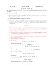 Homework 4 Questions with Solutions - Calculus II | MATH 1020 - Docsity