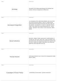Exam 1 | SOC 101 - Intro To Sociology - Docsity