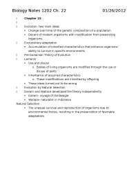 Exam 2 Notes | Biology for Science Majors II | BIOL 1202 - Docsity