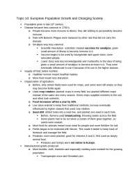 Notes on European Population Growth and Changing Society | HIST 102