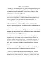 Midterm Study Guide for Survey of American Literature Civil War | Engl 224