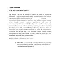 Logistics Management - Channel Management - Notes - Business Management ...