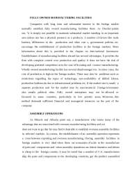 GLOBAL PROTECTINSIM -MARKET ENTRY STRATEGIES - Part 2- Notes- Business Management