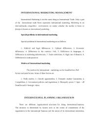 International Marketing: Organizational Structures for Export Business