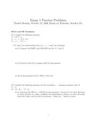 Exam 1 - Practice Test - Programming Language | CSCI 4430