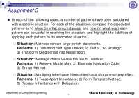 Situation-Patterns in Software Engineering-Assignment 8-Computer ...