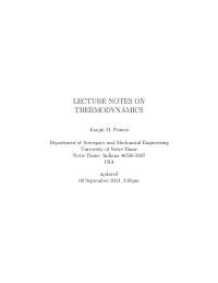 Thermodynamic System-Thermodynamics-Notes1-Aerospace and Mechanical Engineering-Joseph M. Powers
