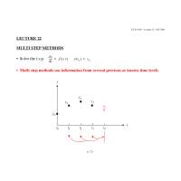 Multi Step Methods-Numerical Methods in Engineering-Lecture 22 Slides-Civil Engineering and Geological Sciences
