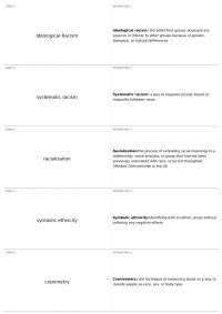 Test 1 | SOC 205 - Ethnic & Minority Relations