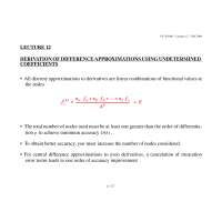 Undetermined Coefficients-Numerical Methods in Engineering-Lecture 12 Slides-Civil Engineering and Geological Sciences