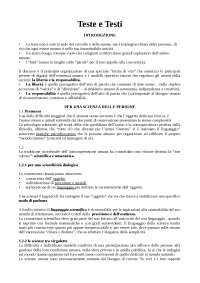 Riassunto Teste e Testi - Docsity