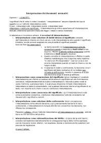 Interpretazione dei documenti normativi, cap.1-8 Guastini