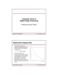 Frequency Domain Filters-Digital Image Processing-Lecture 10 Slides Slides-Electrical and Computer Engineering