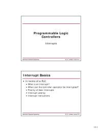 Programmable Logic Controllers-Lecture 13 Slides-Electrical and ...