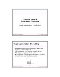 Image Segmentation-Digital Image Processing-Lecture 18 Slides Slides-Electrical and Computer Engineering