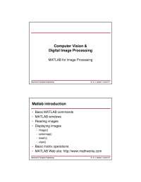 MATLAB Image Processing-Digital Image Processing-Lecture 04 Slides Slides-Electrical and Computer Engineering