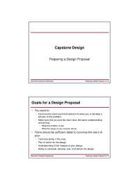 Proposal-Capstone Design-Lecture 04 Slides-Electrical and Computer Engineering