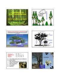 Components of Evapotranspiration - Lecture Slides | BIO 542