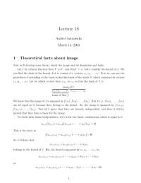 Linear Functions and Dimensions of Image and Kernel