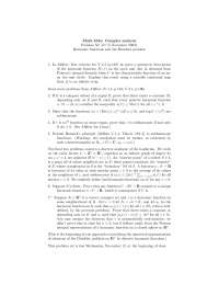 Complex Algebra 8 - Exercises - Mathematics