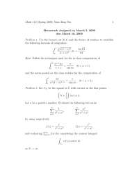 Complex Analysis 15 - Exercises - Mathematics - Docsity
