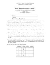 Exam 1 Solved - Data Structures - Spring 2012 | CS 225 - Docsity