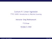 Linear Regression-Introduction to Machine Learning-Lecture 04-Computer Science