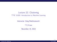 Clustering-Introduction to Machine Learning-Lecture 22-Computer Science