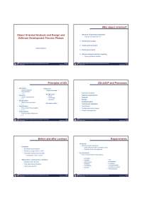 Principles and Phases of Object-Oriented Analysis, Design, and Software Development