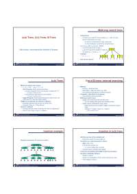 Multi-way Search Trees and B-Trees: (a,b) Trees and Applications