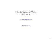Edge in 1D-Introduction to Computer Vision-Lecture 05-Computer Science
