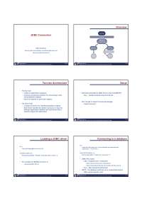 JDBC Connection: Understanding Two-tier Architecture, Setup, and Usage