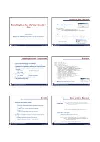 Java Graphical User Interface Elements: A Comprehensive Guide
