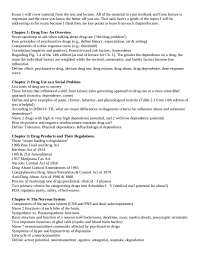 Review for Exam 2 - Introduction to Drugs Behavior and Society | PSY 2080