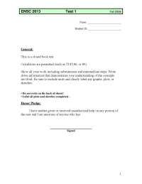 Test I Problems - Introduction to Electrical Science | ENSC 2613 - Docsity