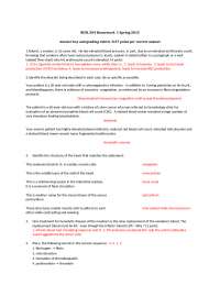 Homework I Answer Key - Human Anatomy and Physiology |