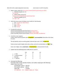Cardiac Output Assignment Answer Key - Human Anatomy and Physiology |