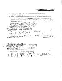 Solutions to Quiz 5 - General Chemistry Lecture I | CHEM 151