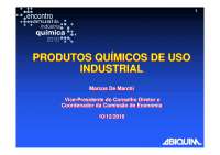 Indústria Química: Produtos Químicos de Uso Industrial